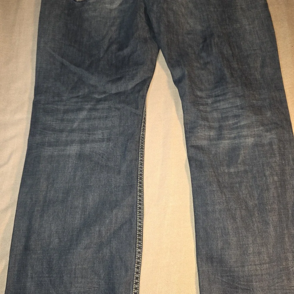 Buffalo David Bitton Evan-X Jeans Men's 40x32 Blue Denim Slim Straight Stretch